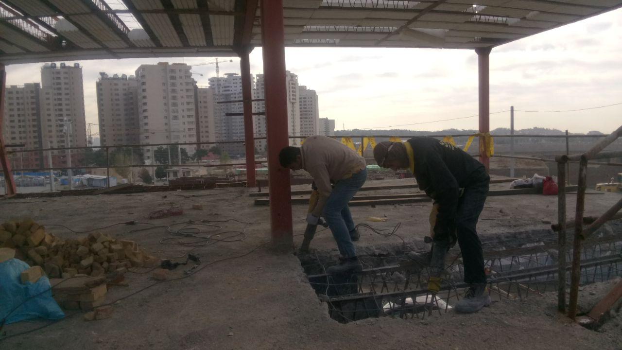 تخریب سقف عرشه فولادی